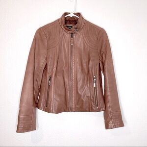 Bernardo Leather Motorcycle Jacket